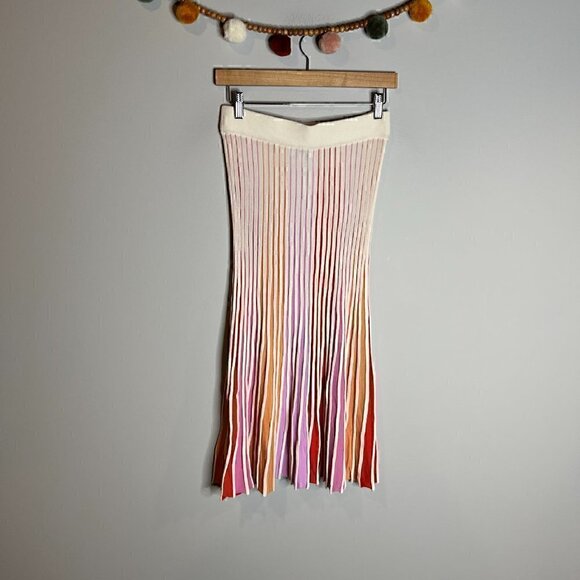 525 America colorful pleated skirt - Picture 5 of 8